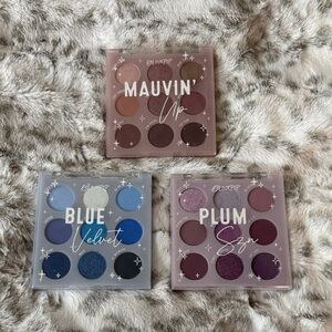 ColourPop Eyeshadow Palette Trio - Mauve, Blue, Plum